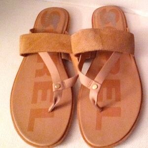 NWOT Sorel tan sandals size 9.5 womens
